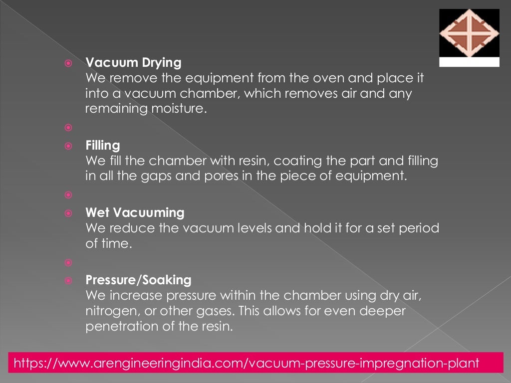 vacuum pressure impregnation plants Evacuation System for Transformers Transformer Oil