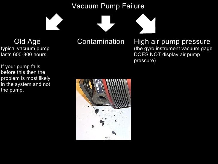 vacuum pump not working