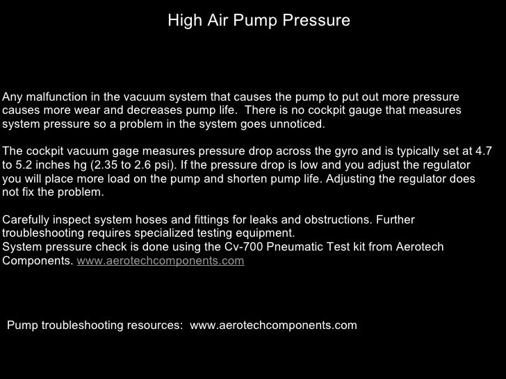 Vacuum Pump Troubleshooting