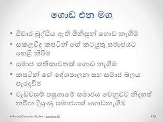 ඇන්දීම
Aurora Computer Studies (auroracs.lk) 19
 