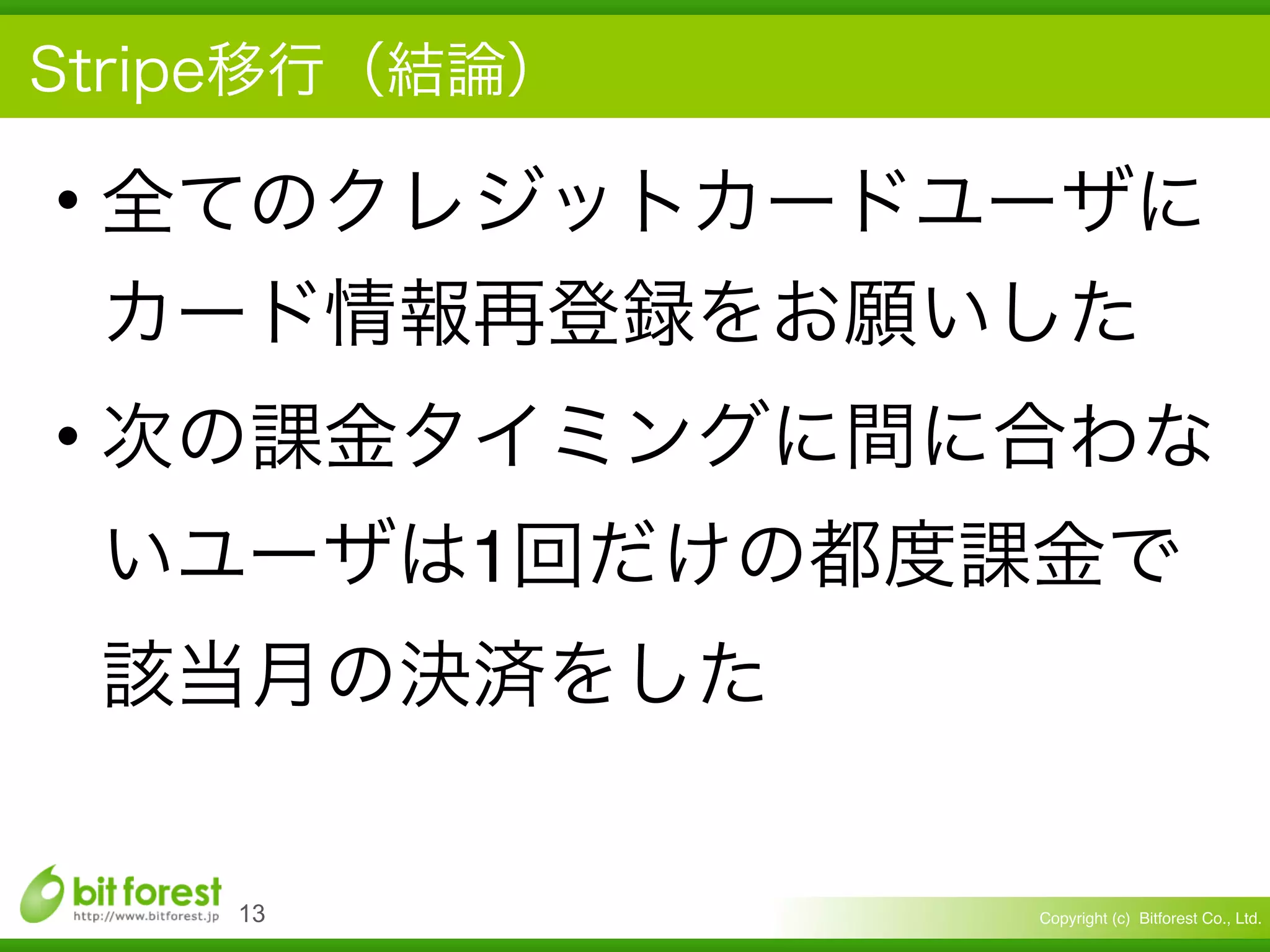 Copyright (c) Bitforest Co., Ltd.
•
•
1
!13
 