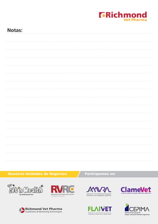 Notas:
Nuestras Unidades de Negocios: Participamos en:
 
