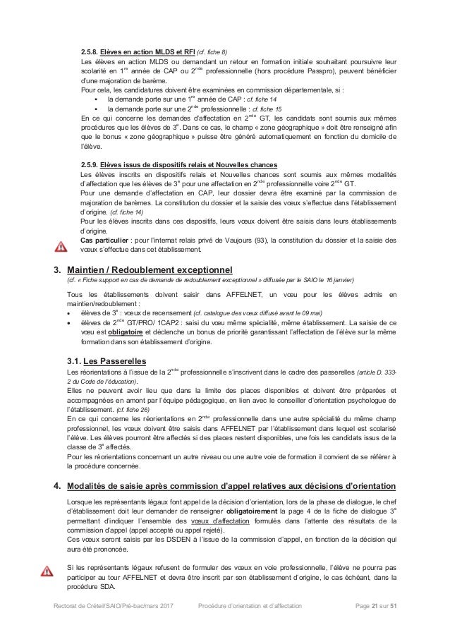 Lettre Pour Commission D Appel Redoublement