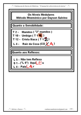 - - Vademecum do Interno de Medicina: “O manual de sobrevivência do interno” - -
- - Salvino e Soares - - -vademecumdointerno@gmail.com - 135 -
 