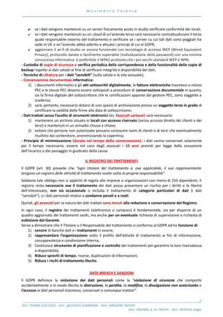 Vademecum GDPR e Privacy negli studi legali - Edizione Nazionale