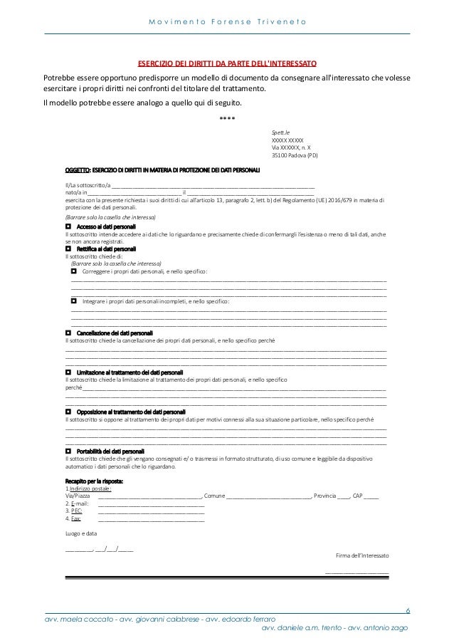 Vademecum Gdpr E Privacy Negli Studi Legali Vol 2 Mf