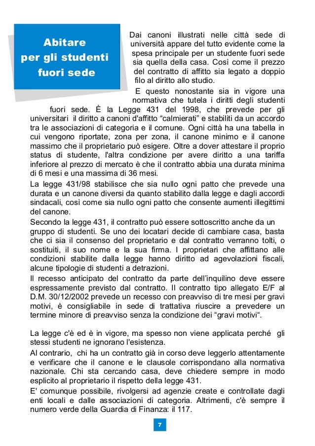 Vademecum Abitare Per Gli Studenti Universitari