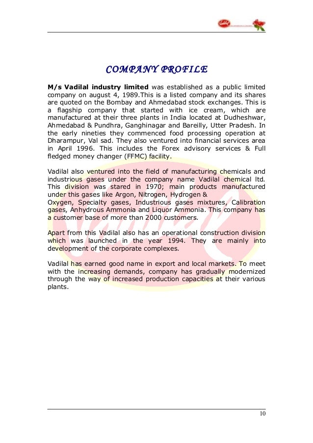 Vadilal forex advisory