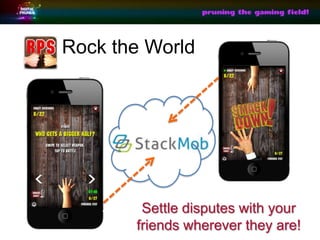 Rock the World




        Settle disputes with your
       friends wherever they are!
 