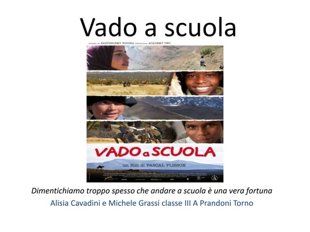 Vado a scuola | PPT