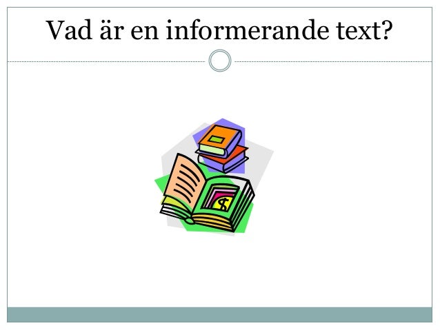 Vad är En Utredande Text