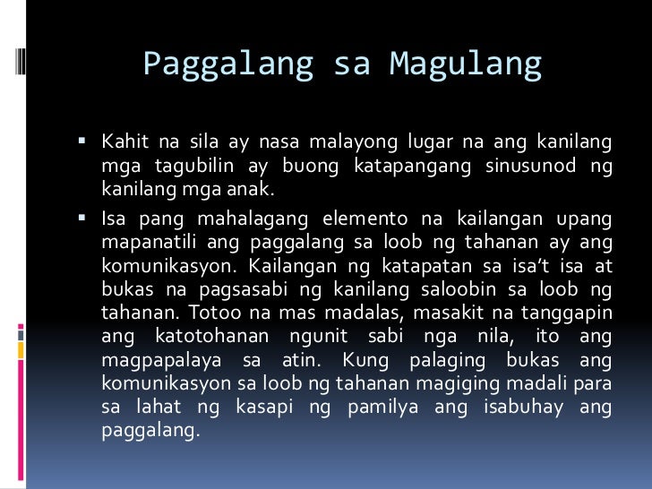 Bakit Kailangan Ang Paggalang Sa Buhay Vaed report.