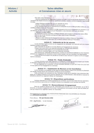 Missions /                          Taches détaillées
Activités                    et Connaissances mises en œuvre




Dossier de VAE – Léa Bloom                                     121
 