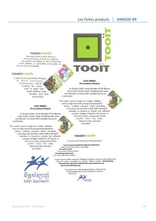 Les fiches produits   ANNEXE 09




Dossier de VAE – Léa Bloom                                     183
 