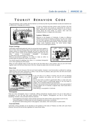 Code de conduite   ANNEXE 10




Dossier de VAE – Léa Bloom                                  184
 