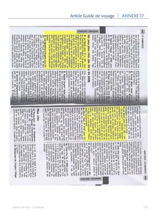 Article Guide de voyage   ANNEXE 17




Dossier de VAE – Léa Bloom                                     192
 
