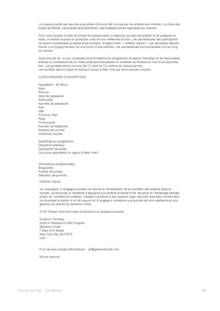 Dossier de VAE – Léa Bloom   206
 