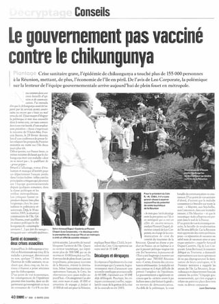 Le gouvernement pas vacciné contre le chikungunya