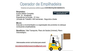 Vagas de Emprego - Goiânia e Região - 19-01-2018