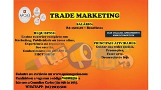 Vagas de Emprego - Goiânia e Região - 19-01-2018