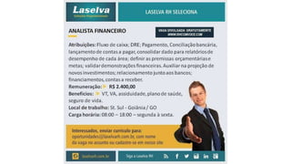 Vagas de Emprego - Goiânia e Região - 19-01-2018