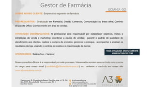 Vagas de Emprego - Goiânia e Região - 19-01-2018