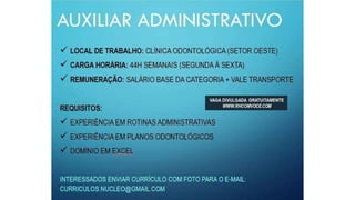 Vagas de Emprego - Goiânia e Região - 19-01-2018