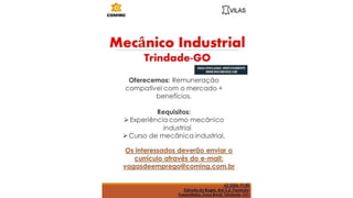 Vagas de Emprego - Goiânia e Região - 19-01-2018