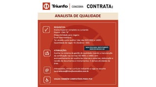 Vagas de Emprego - Goiânia e Região - 19-01-2018
