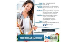 Vagas de Emprego - Goiânia e Região - 19-01-2018