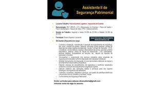 Vagas de Emprego - Goiânia e Região - 19-01-2018