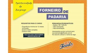 Vagas de emprego - Goiânia e Região - 29-08-2017