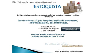 Vagas de emprego - Goiânia e Região - 29-08-2017