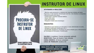 Vagas de emprego - Goiânia e Região - 29-08-2017