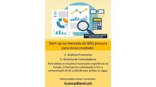 Vagas de emprego - Goiânia e Região - 29-08-2017