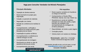 Vagas de emprego - Goiânia e Região - 29-08-2017
