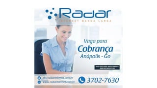 Vagas de emprego - Goiânia e Região - 29-08-2017