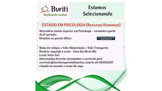Vagas de emprego - Goiânia e Região - 29-08-2017