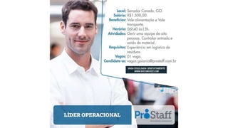 Vagas de emprego - Goiânia e Região - 29-08-2017