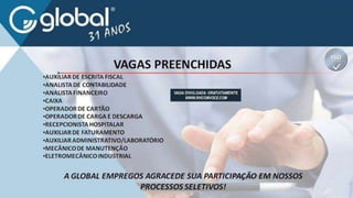 Vagas de emprego - Goiânia e Região - 29-08-2017