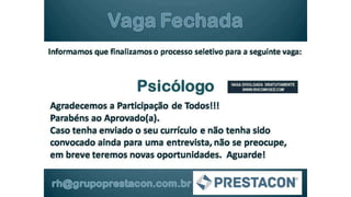 Vagas de emprego - Goiânia e Região - 29-08-2017