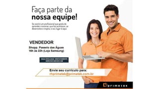 Vagas de emprego - Goiânia e Região - 29-08-2017