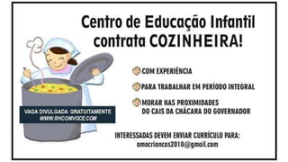 Vagas de emprego - Goiânia e Região - 29-08-2017