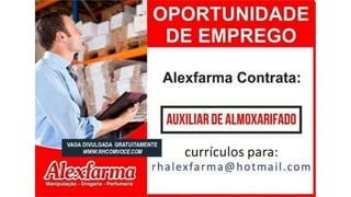 Vagas de emprego - Goiânia e Região - 29-08-2017