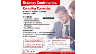 Vagas de emprego - Goiânia e Região - 29-08-2017