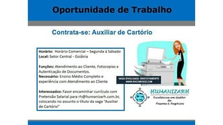 Vagas de emprego - Goiânia e Região - 29-08-2017