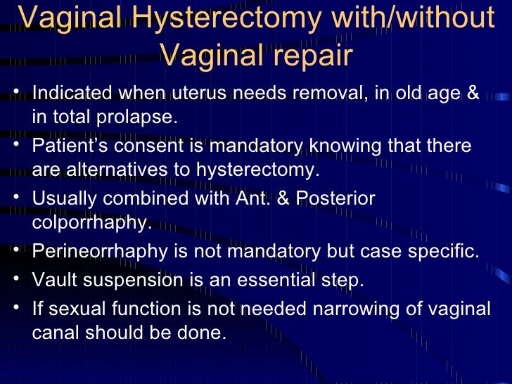 Vaginal Prolapse