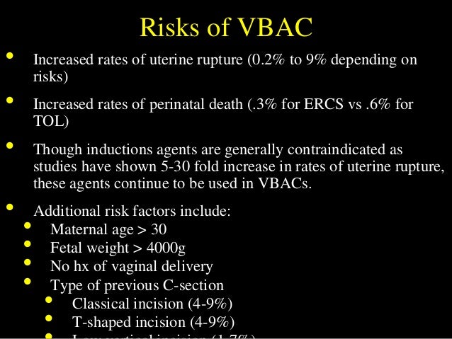Risk Of Uterine Rupture After 2 C Sections Risk Of 