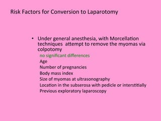Vaginal myomectomy | PDF