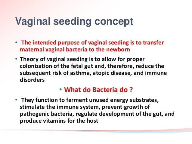 Vaginal Seeding Dr Renu Chawla Dr Sharda Jain 